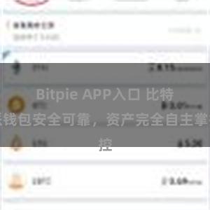 Bitpie APP入口 比特派钱包安全可靠，资产完全自主掌控