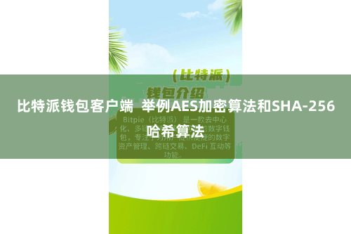 比特派钱包客户端  举例AES加密算法和SHA-256哈希算法