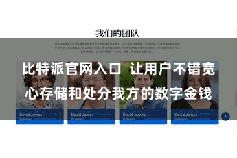 比特派官网入口  让用户不错宽心存储和处分我方的数字金钱