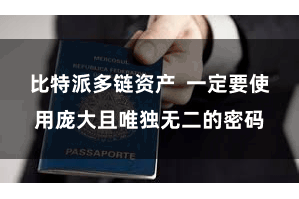 比特派多链资产  一定要使用庞大且唯独无二的密码